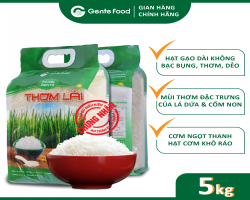GẠO THƠM LÀI GENTE FOOD TÚI 5KG [GIẢM CỰC SỐC]